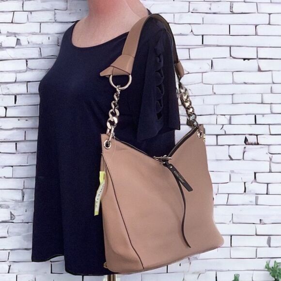 JIMMY CHOO RAVEN HOBO LUXURY LEATHER SHOULDER SATCHEL TOTE HANDBAG - Picture 3 of 14